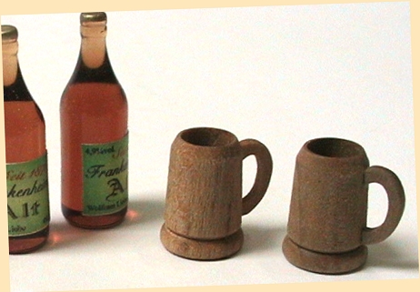 Bierkrug ohne Schaum, 1 Stück, Puppenstubenminiatur 1zu12