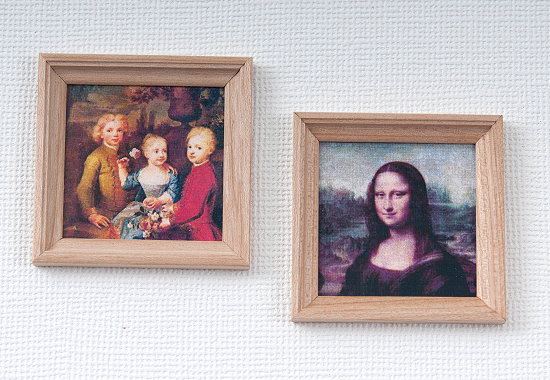 Bilder, rechteckig, Puppenstubenminiatur 1zu12