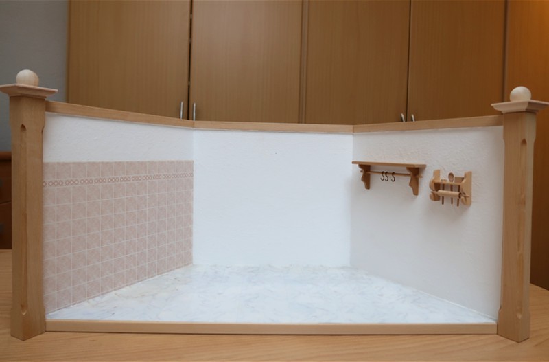 Grundrisszeichnung, Puppenzimmer, klein