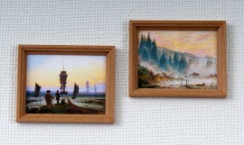Bilder, rechteckig, Puppenstubenminiatur 1zu12