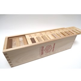 Holzkunde - Spiel, mit 60 Bausteinen, 11 Holzarten