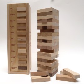 Holzkunde - Spiel, mit 60 Bausteinen, 11 Holzarten
