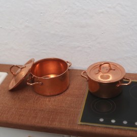 Kochtopf, Puppenstubenminiatur im Maßstab 1zu12