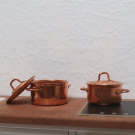 Kochtopf, Puppenstubenminiatur im Maßstab 1zu12