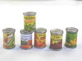 Konserven - Dose, Puppenstubenminiatur in 1zu12