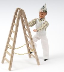 Malerleiter, klappbar, Miniatur in 1zu12