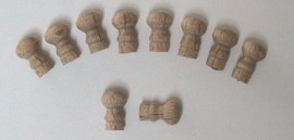 Möbelknopf / Türknauf, 4 mm, Puppenstubenminiatur 1zu12