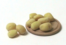 Salzkartoffeln, Puppenstubenminiatur in 1zu12