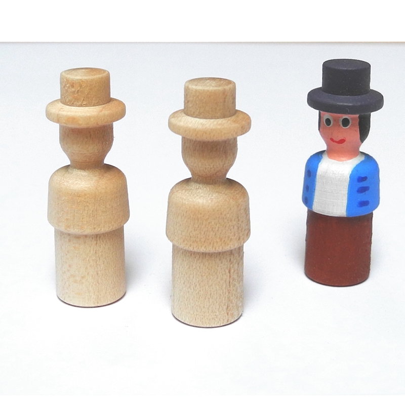 Spielfigur - Mann, natur, 1 Stück, 30 mm hoch